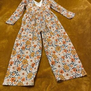 Floral Long Sleeve Jumpsuit for kids